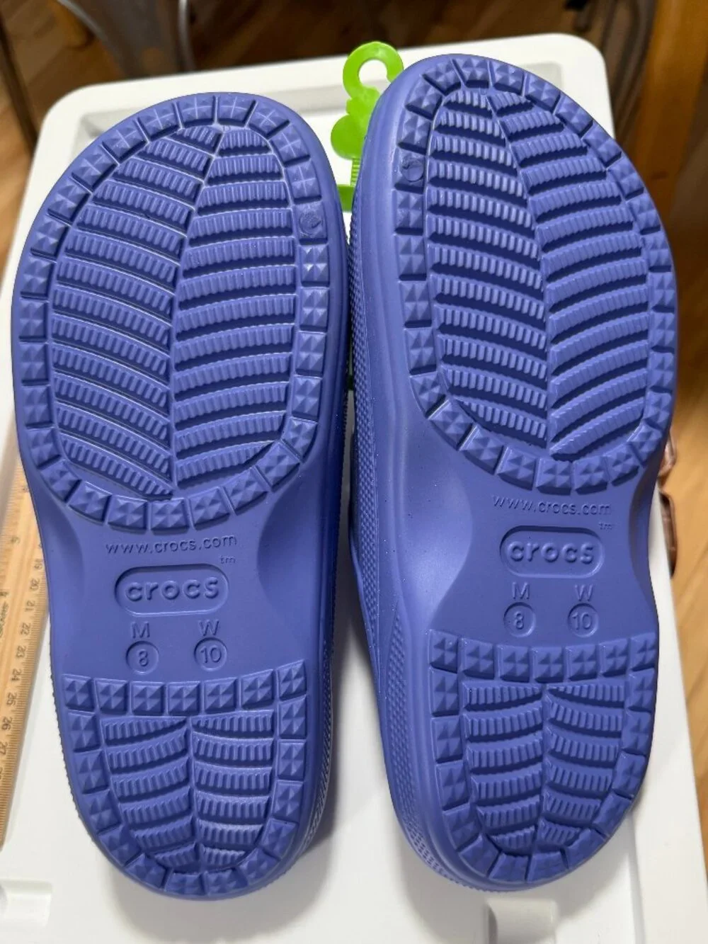 New With Tags Crocs Baya Sandals Shoes Periwinkle Blue Purple Womens 10 Mens 8